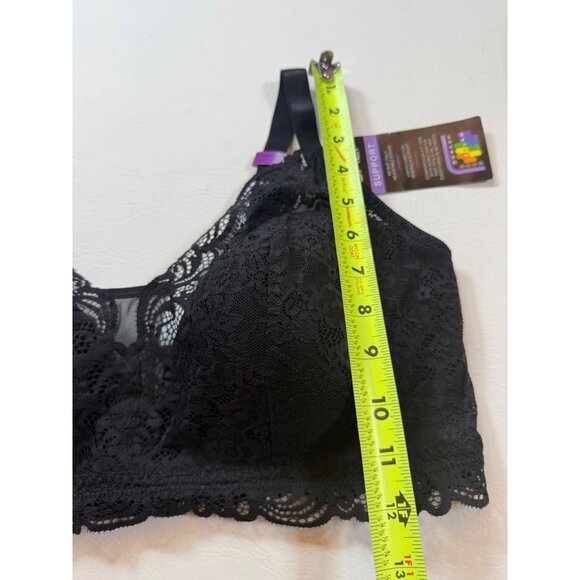 NWT Bali Comfort Revolution Lace Bra Size 20L Black Supportive Fit (bin DD192) - Picture 8 of 10